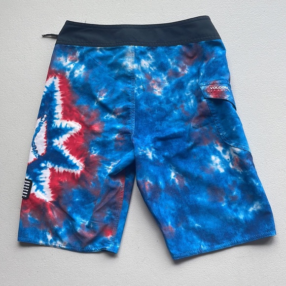 Volcom  Board Shorts, 26, Red, White and Blue - Picture 3 of 6